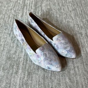 Trotters grey loafer flats